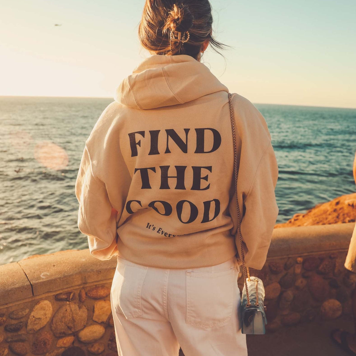 3 Simple Words - Embroidered Hoodie - Cream – Find The Good Brand