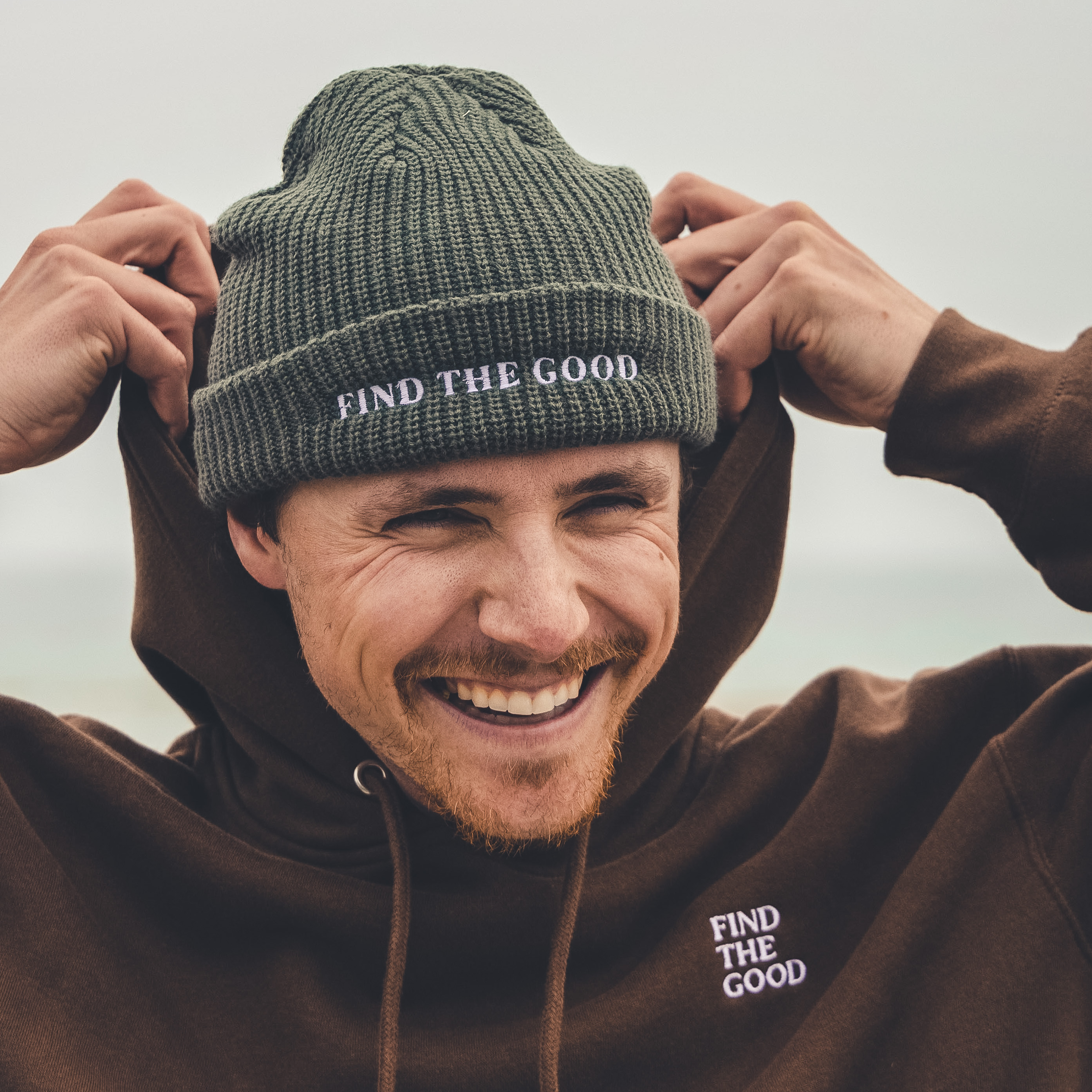 3 Simple Words Embroidered Hoodie Chocolate Find The Good Brand