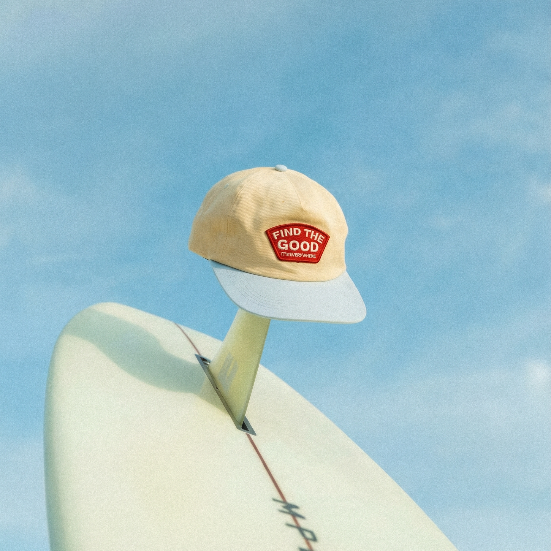 Vintage 5 Panel Patch Hat - Blue/Red – Find The Good Brand